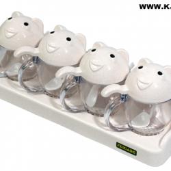 336熊貓四缸調味盒