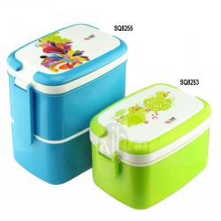長方型手提飯盒、雙層