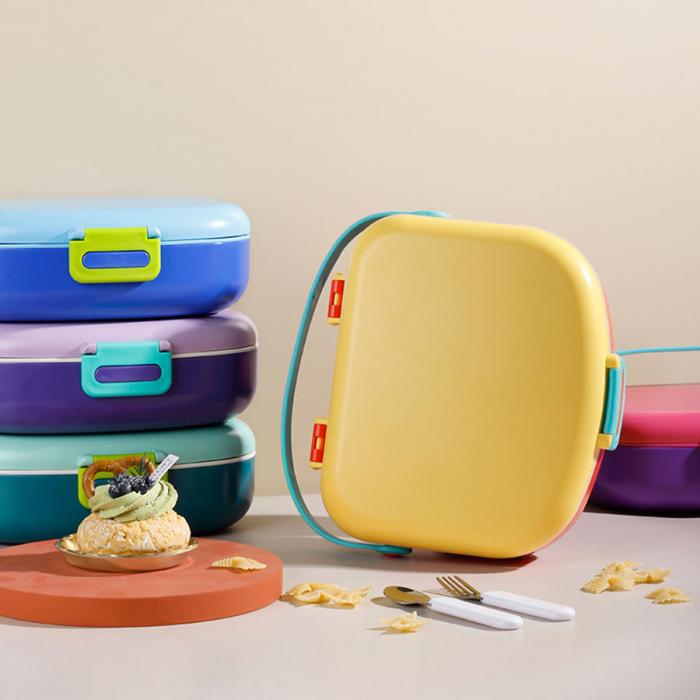 兒童包包便當(dāng)盒(不銹鋼叉勺)(含彩盒)1300ml